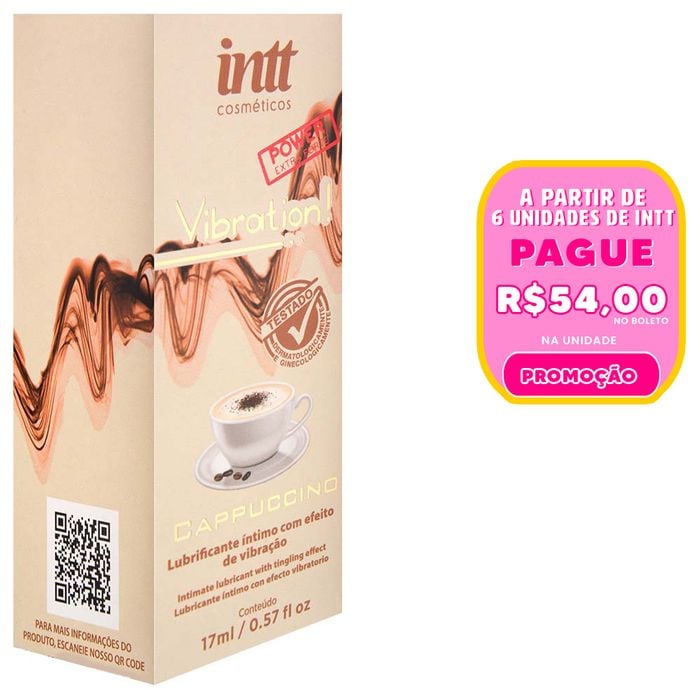 Vibration Gel Capuccino Power Vibração Hot 17ml Intt
