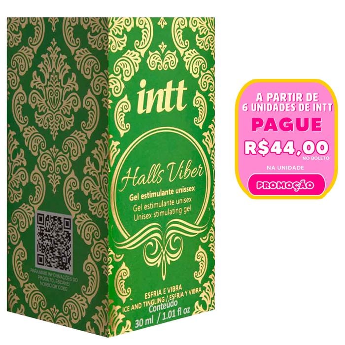 Halls Viber Excitante Efeito Gelado E Vibro 30ml Intt