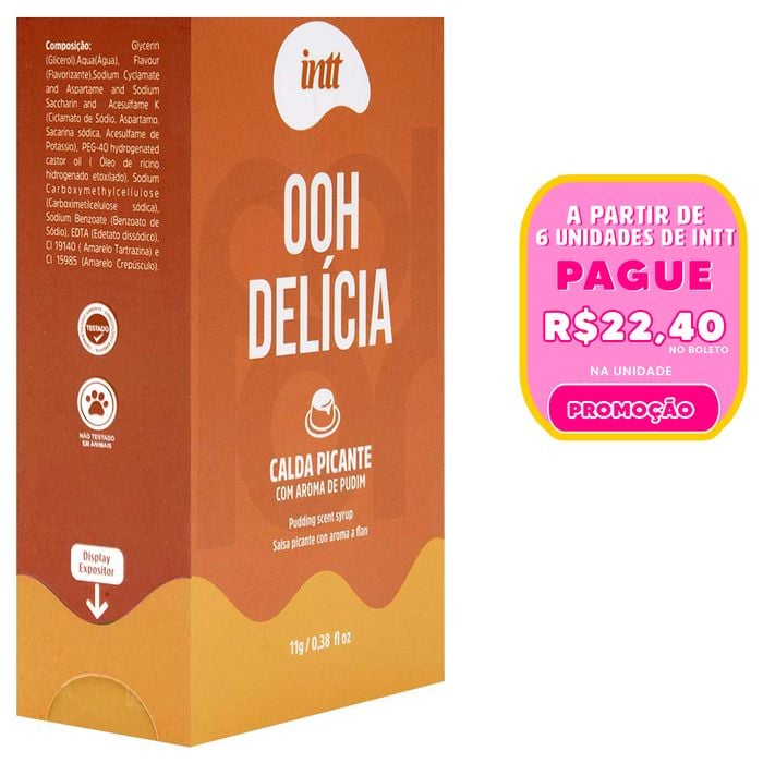 Ooh Delícia Calda Beijável Picante Pudim 11g Intt