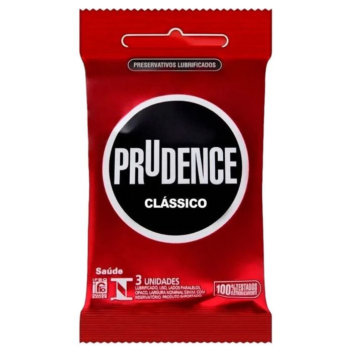 Preservativo Clássico Com 3 Unidades Prudence