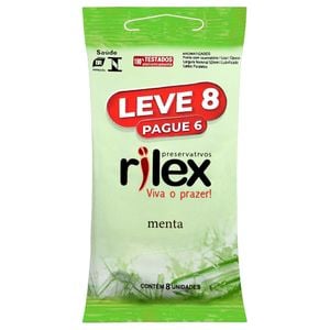 Preservativo Menta 08 Unidades Rilex