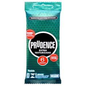 Preservativo Extra Texturizado Com 6 Unidades Prudence