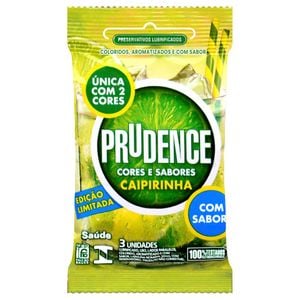 Preservativo Caipirinha Com 3 Unidades Prudence