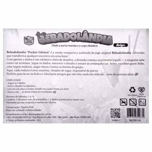Jogo Bebadolândia Tabuleiro Pocket Diversão Ao Cubo
