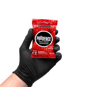 Preservativo Morango Com 3 Unidades Prudence