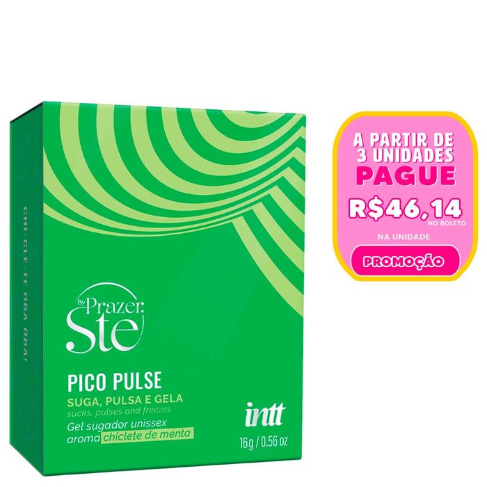 Pico Pulse Chiclete Menta Gel Suga Vibra Pulsa 16g Intt