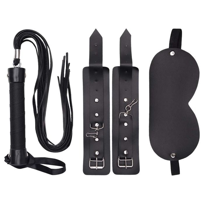 Kit Fetiche 3 Em 1 Algema Venda Chicote La Pimienta