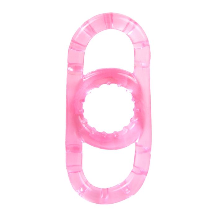 Anel Peniano Duplo Em Silicone Jelly Yaffa