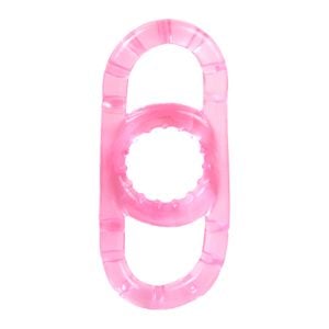 Anel Peniano Duplo Em Silicone Jelly Yaffa