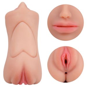 Masturbador Boca Vagina E ânus Em Silicone Yaffa