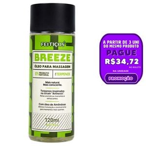 Breeze óleo Corporal Beijável Terpenos 120ml Feitiços
