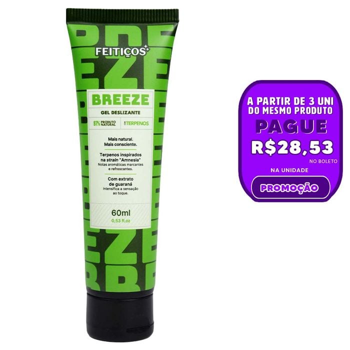 Breeze Gel Deslizante Com Terpenos 60ml Feitiços