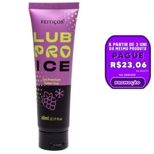 Lubpro Ice Uva Lubrificante Premium 60ml Feitiços