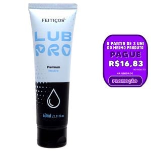 Lubpro Neutro Lubrificante Premium 60ml Feitiços