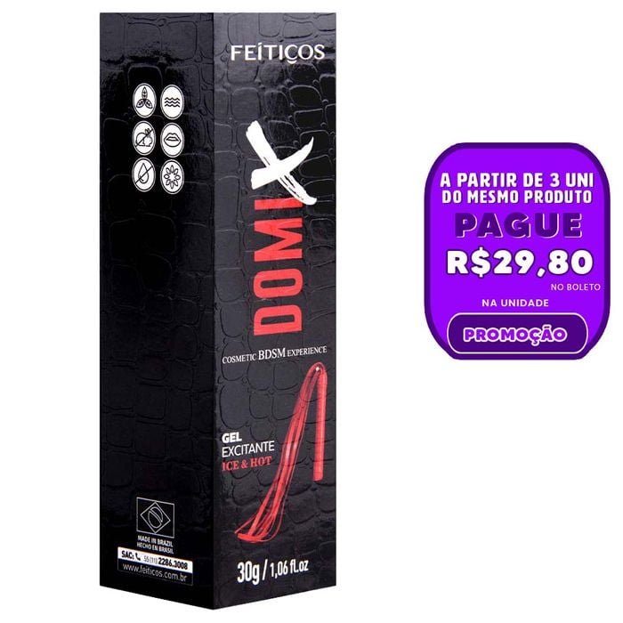 Domix Gel De Adestramento Ice & Hot 30g Feitiços
