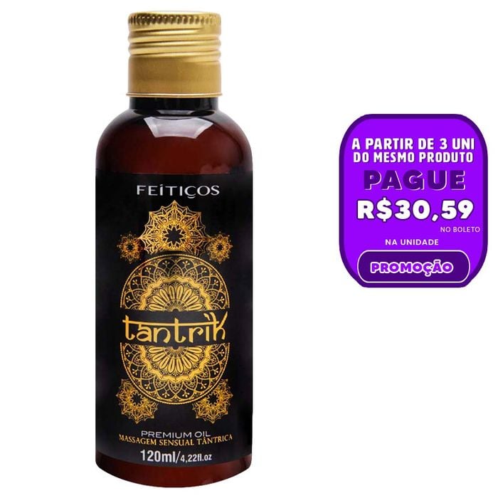 Tantrik óleo Massagem Sensual Tântrica 120ml Feitiços