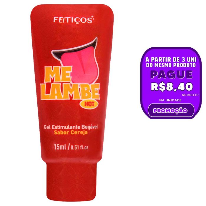 Me Lambe Hot Gel Estimulante Beijável 15g Feitiços