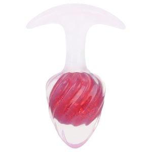 Plug Anal P Twister Esfera Vidro 8,7 X 6,5cm Vipmix