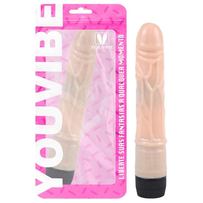 Pênis Vibro 21 X 3,5cm Multivelocidade Youvibe Vipmix