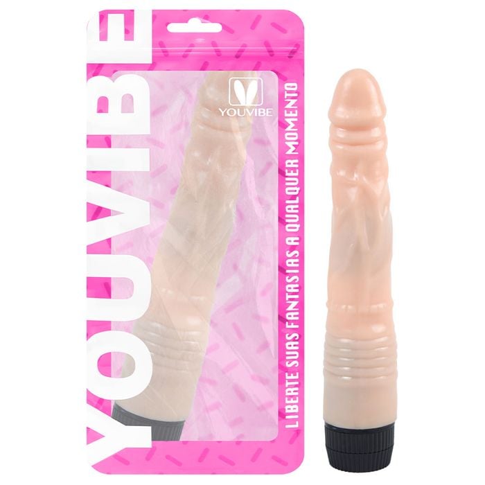 Pênis Vibrador 21 X 3,5cm Multivelocidade Youvibe Vipmix