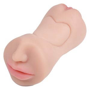 Masturbador Boca Vagina E ânus Em Silicone Yaffa