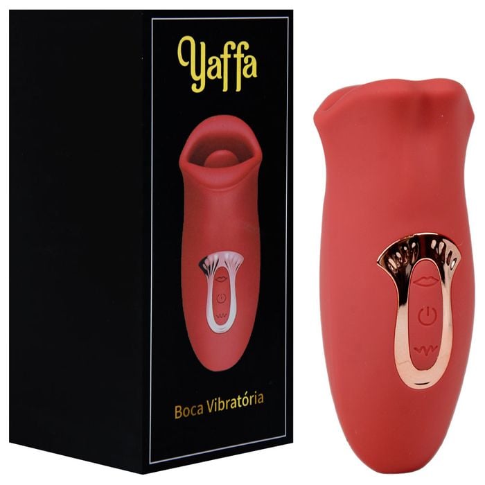 Vibrador Boca 2 Recarga Via Usb 10 Vibrações Yaffa