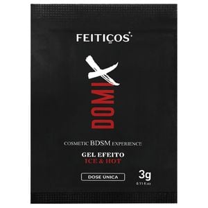 Sachê Domix Gel Adestramento Ice Hot Bdsm 3g Feitiços