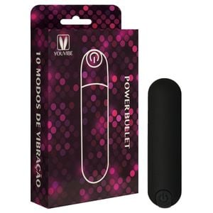 Power Bullet Recarregável Com 10 Vibrações Vipmix