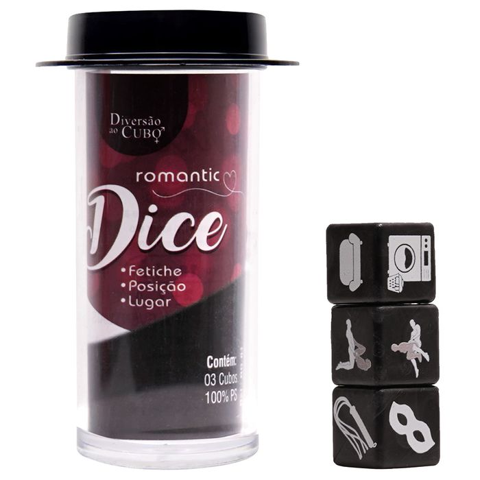 Romantic Dice Fetiche 03 Dadinhos Diversão Ao Cubo