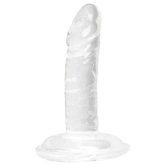 Pênis Silicone Jelly Maciço Ventosa 9 X 1,5cm Soulsex