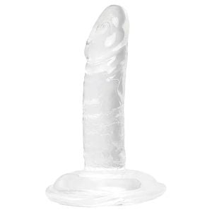 Pênis Silicone Jelly Maciço Ventosa 9 X 1,5cm Soulsex