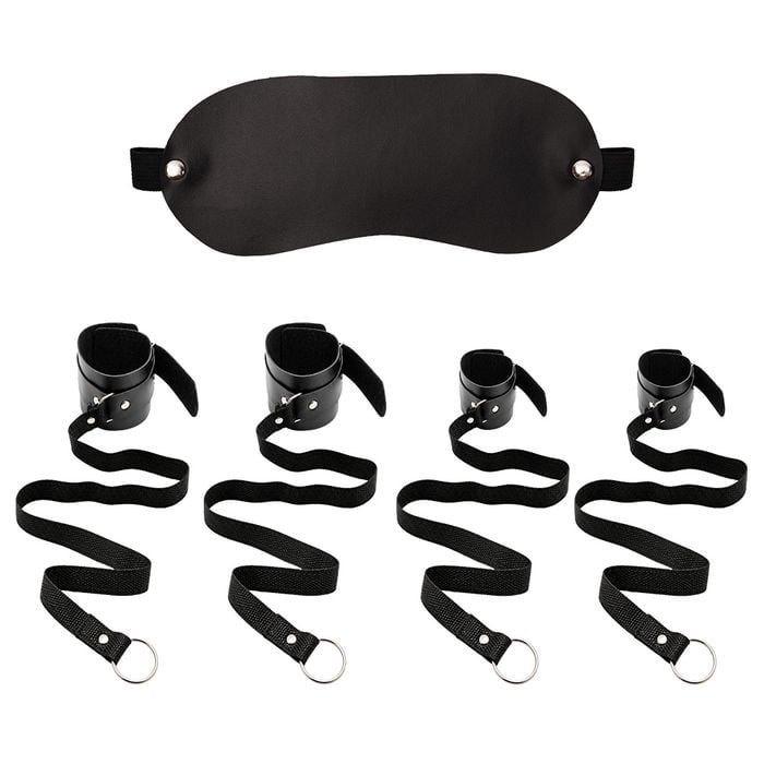 Kit Bondage Completo Em Couro Sado êxtase