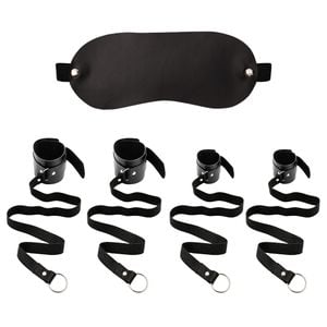 Kit Bondage Completo Em Couro Sado êxtase