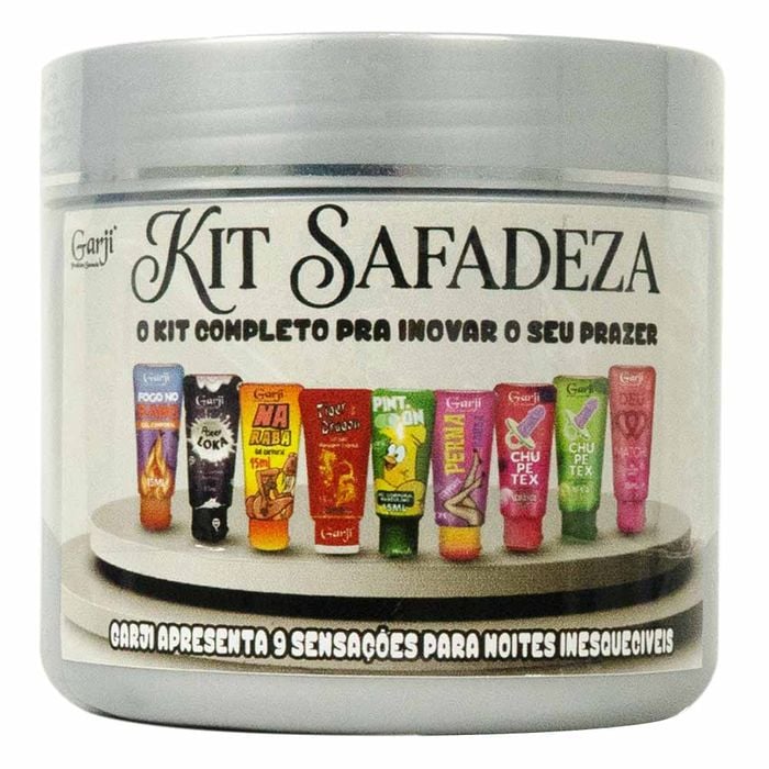 Kit Sensual Safadeza 09 Bisnagas Funcionais Garji