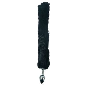 Plug Anal Rabo Raposa Preto 40cm Sexy Import