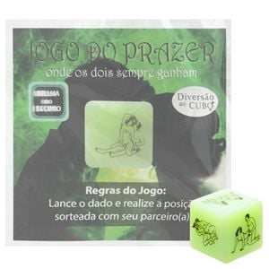 Dado Do Prazer Fluorescente Saquinho Diversão Ao Cubo