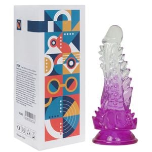 Dildo Transparente Com Rosa Godzilla Sexy Import