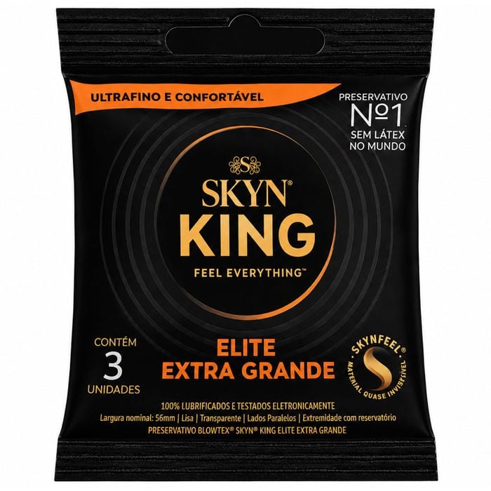Preservativo Skyn King Extra Grande 03 Unidades Blowtex