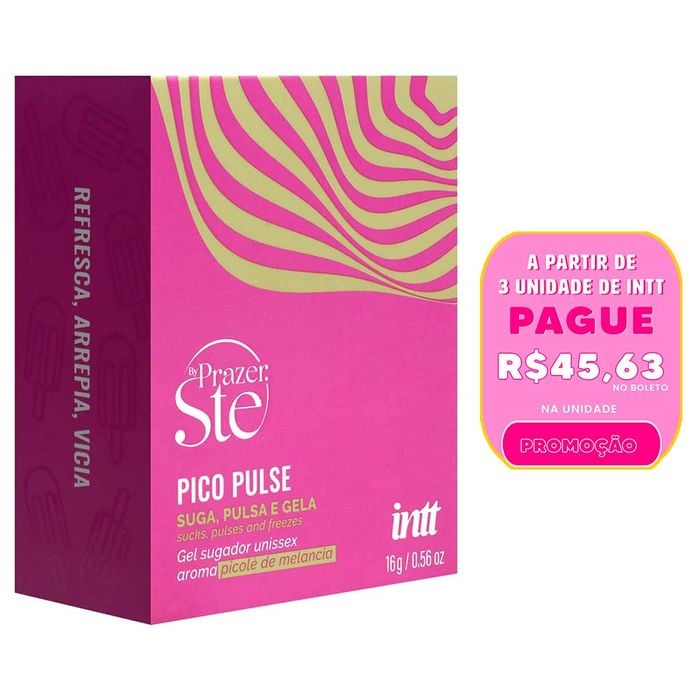 Pico Pulse Melancia Gel Suga Vibra Pulsa 16g Intt