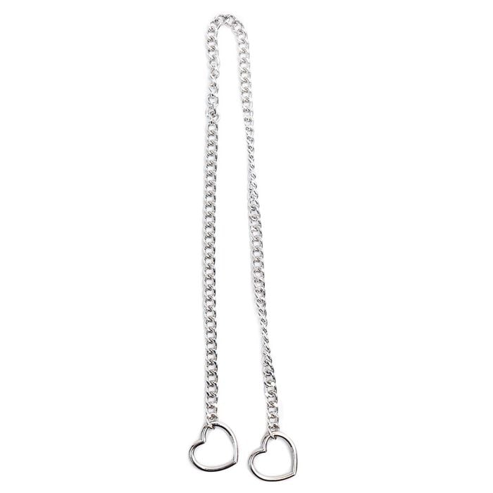 Coleira De Corrente Com 2 Corações 63 Cm Sexy Import