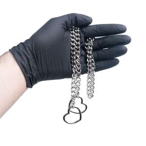 Coleira De Corrente Com 2 Corações 63 Cm Sexy Import