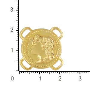 Medalha Monalisa Média 20mm com 4 alças - Pacote 500 peças