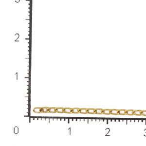 0.40 mm grume longa tomback Banho Ouro  - 25 metros