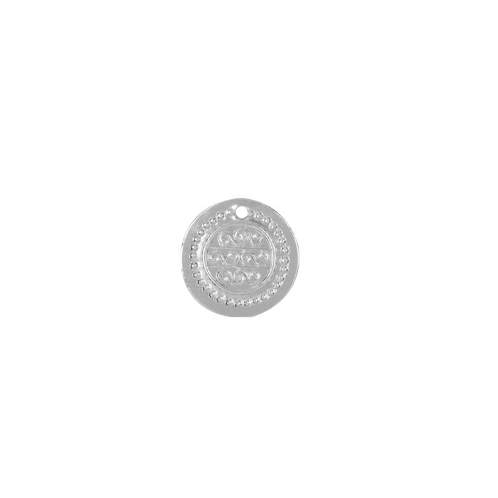 Medalha Cigana15mm com 1 furo - Pacote 1.000 peças