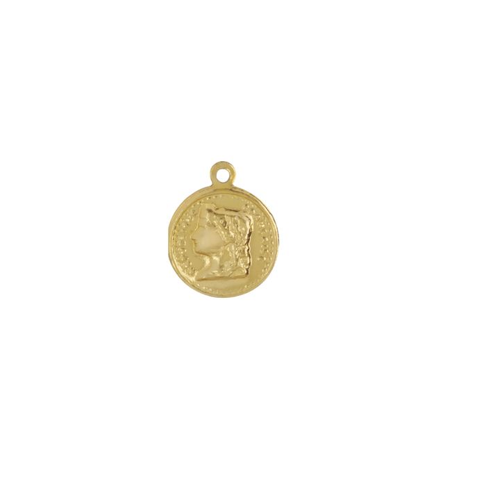 Medalha Monalisa Pequena 15mm - Pacote 1.000 peças