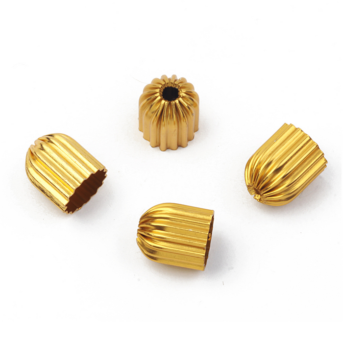 Ponteira Frizada para cordão 13 mm - Pacote 500 pçs