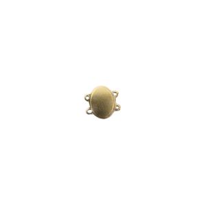 MEDALHA OVAL COM 4 FUROS EM ALUMÍNIO 1 MIL