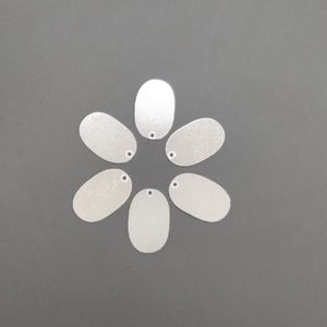 CHAPA OVAL GRANDE COM FURO 1 MIL EM ALUMÍNIO