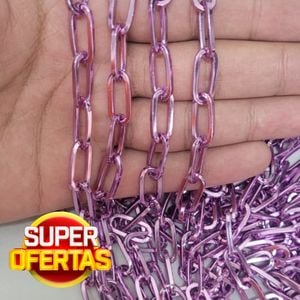 CORRENTE 2.00MM ELO LONGO ARAME QUADRADO ALUMÍNIO