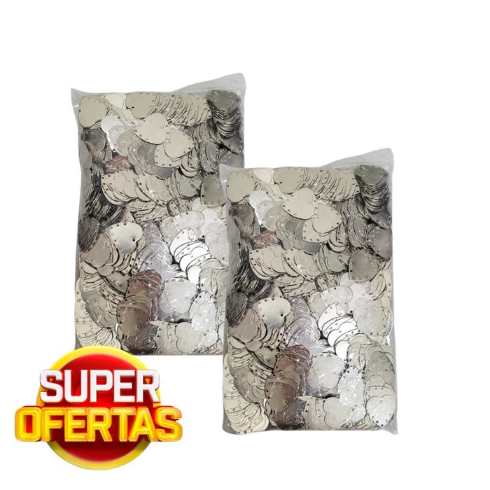 CORAÇÃO LISO MÉDIO COM 6 FUROS FERRO 1 MIL